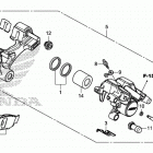 GROM125 (MSX125E) Задний суппорт