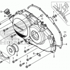 VFR800F Крышка картера правая