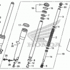 VT750CS Передняя вилка