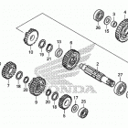 GROM125 (MSX125E) Трансмиссия