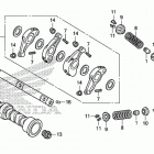 CTX700 Распределительный вал и клапана