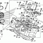 VFR800F Головка цилиндров задняя