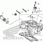 VT1300CTA Задняя головка цилиндров