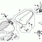 CB500FA Seat@rear grip