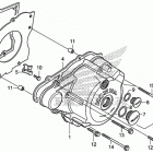 CMX250X Крышка картера левая