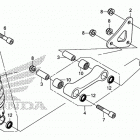 CB500FA Задний амортизатор