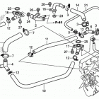 GL1800C Патрубки охлаждения