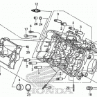 VFR800F Головка цилиндров передняя