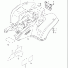 LT A700X KINGQUAD 4x4 Заднее крыло