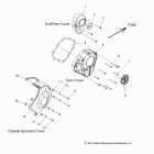 N14CCC/CCV/TCA CHIEF CLASSIC/CHIEF VINTAGE/CHIEFTAIN ALL OPTIONS Engine, rh side covers - n14ccc  /  ccv  /  tca all opti...