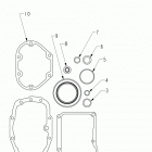 N131C/D/V CHIEF CLASSIC/DARK HORSE/VINTAGE ALL OPTIONS Drive train, transmission gasket and seal kit - n131c  /...