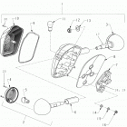 N131C/D/V CHIEF CLASSIC/DARK HORSE/VINTAGE ALL OPTIONS Electrical, taillamp and rear turn signals - n131c  /  d...