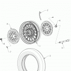 N131C/D/V CHIEF CLASSIC/DARK HORSE/VINTAGE ALL OPTIONS Wheel, front assembly - n131c  /  d  /  v all options (i...
