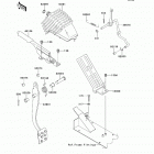 Mule 4010 Trans4x4 Camo (KAF620-SEF) Brake pedal  /  throttle lever