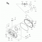 Mule 610 4x4 XC SE (KAF400-FEF) Крышка вариатора