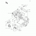 Mule 610 4x4 XC SE (KAF400-FEF) Крепление двигателя