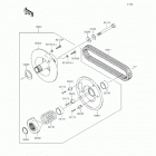 Mule 610 4x4 XC SE (KAF400-FEF) Driven converter  /  drive belt