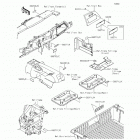 Teryx (KRF800-BEF) Наклейки предупреждения