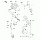 Mule 4000 (KAF620-PEF) Brake pedal  /  throttle lever