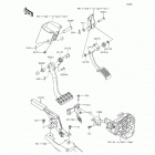 Teryx (KRF800-BEF) Brake pedal  /  throttle lever