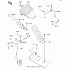 Mule 4010 Trans4x4 (KAF620-REFA) Brake pedal  /  throttle lever