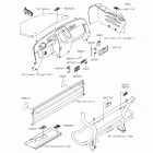 Mule 610 4x4 XC SE (KAF400-FEF) Наклейки предупреждения