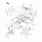 Mule 610 4x4 XC SE (KAF400-FEF) Детали рамы (зад.)