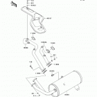 Mule 4010 4x4 (KAF620-MEF) Глушитель