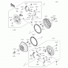 Mule 610 4x4 XC SE (KAF400-FEF) Rear hubs  /  brakes