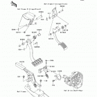 Teryx4 LE (KRT800-CEF) Brake pedal  /  throttle lever