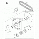 Teryx (KRF800-BEF) Driven converter  /  drive belt