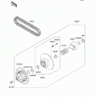 Mule 4010 Trans4x4 (KAF620-REFA) Driven converter  /  drive belt