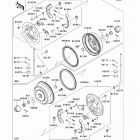 Mule 4010 4x4 (KAF620-MEF) Front hubs  /  brakes