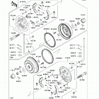 Mule 4000 (KAF620-PEF) Front hubs  /  brakes