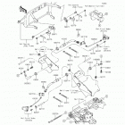 Mule 610 4x4 XC SE (KAF400-FEF) Передние тормозные трубопроводы