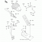 Mule 4010 4x4 (KAF620-MEF) Brake pedal  /  throttle lever