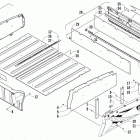 PROWLER 700 HDX RED Cargo box and tailgate assembly