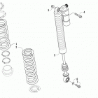 WILDCAT X BLUE Rear suspension shock assembly