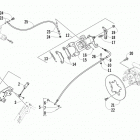 PROWLER 550 XT GREEN Rear and parking brake assembly