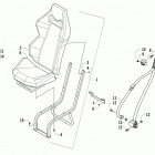 WILDCAT 4 LTD ORANGE Rear seat assembly