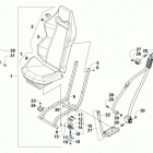 WILDCAT 4X LTD RED Переднее сидение