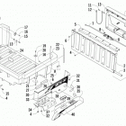 PROWLER 700 XTX BLUE Cargo box and tailgate assembly