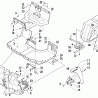 PROWLER 500 HDX LTD RED Console, floor panel & storage box assembly