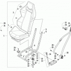 WILDCAT 4X BLUE Переднее сидение
