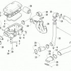 PROWLER 700 XTX BLUE Воздухозаборник