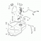 PROWLER 1000 XTZ RED Топливный бак