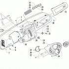 PROWLER 500 HDX LTD RED Dash assembly