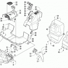 PROWLER 1000 XTZ RED Console and floor panel assembly