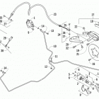 Prowler 1000 XTZ Rear and parking brake assembly