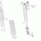 Wildcat 4 Rear suspension shock assembly